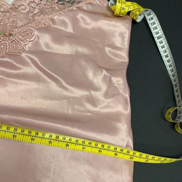 Inner Most Pink Satin Lace Short Gown Trad Wife Classy Size Medium - Picture 11 of 13